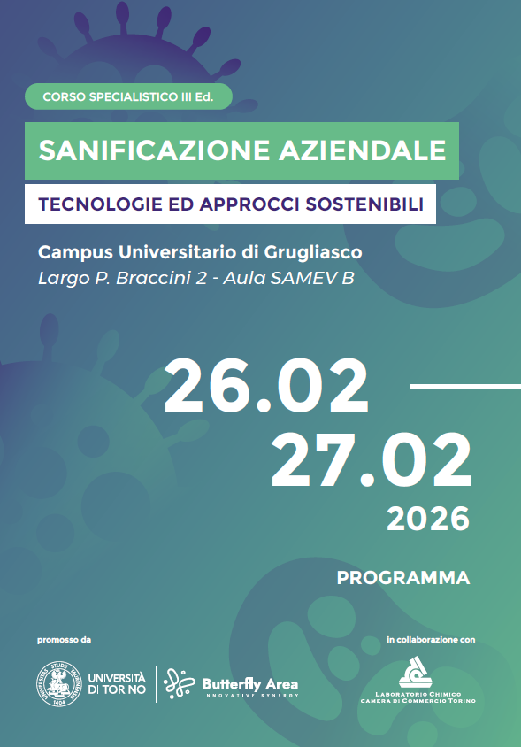 Corso specialistico Sanificazione aziendale. Tecnologie ed approcci sostenibili - III edizione